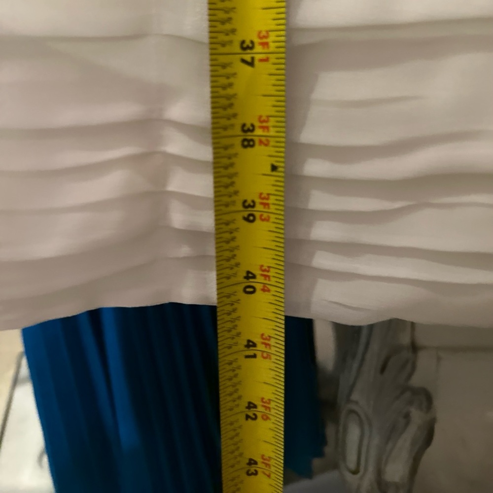 White Rouched Halter Sheath Dress - Picture 16 of 16